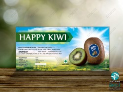 Happy kiwi - کلمات کلیدی: Happy kiwi ,  تراکت صادرات کیوی ,  جعبه میوه<br />